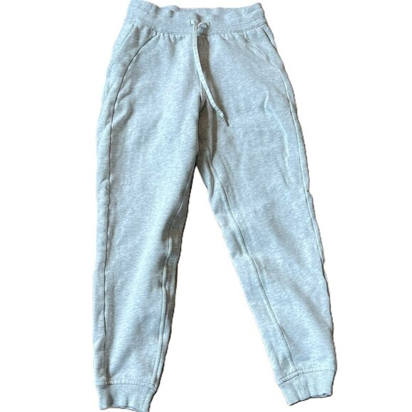 Lululemon Scuba Fleece Jogger Light Gray Size 4 - Picture 2 of 9